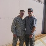 Welcoming my brother, Dave, home from his first tour in Iraq, 2007.